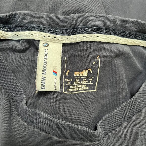 Puma BMW Motorsport Graphic T Shirt Men's 2017 Navy Logo Sold Out Large - Picture 5 of 5